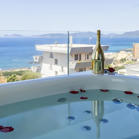 아파트 Amare Penthouse With Hot Tub Facing The Sea 알게로