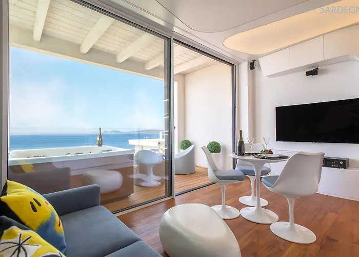 Amare Penthouse With Hot Tub Facing The Sea Апартаменты Альгеро