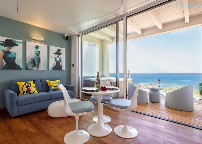 Апартаменты Amare Penthouse With Hot Tub Facing The Sea Альгеро